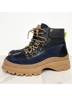 Ted Baker Allicia Black Lace Up Hiker Boot 6
